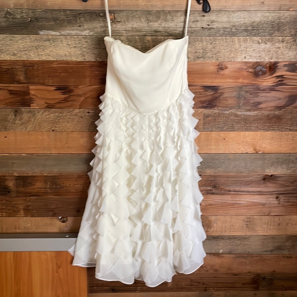 White House Black Market white party dress